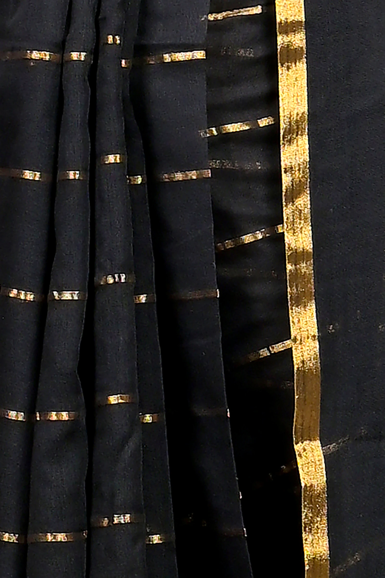 Black Mal Cotton Pari Hand Loom Saree (312)